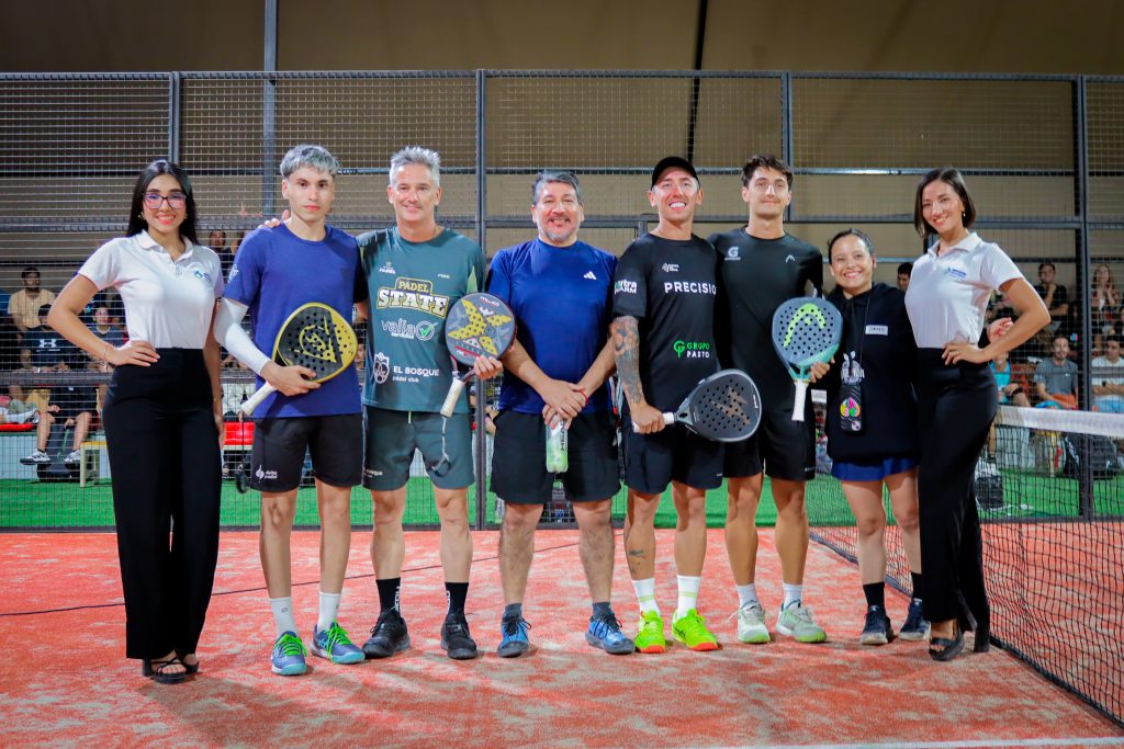 Evento deportivo en el Domo Pádel con Miguel Lamperti.